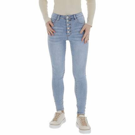 Damen High Waist Jeans von Laulia Gr. M/38 - L.blue