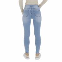 Damen High Waist Jeans von Laulia - L.blue