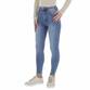 Damen High Waist Jeans von Laulia - blue