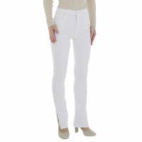 Damen High Waist Jeans von Laulia - white