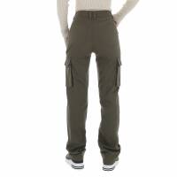 Damen Stoffhose von Laulia - khaki