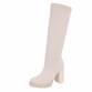 Damen High-Heel Stiefel - beige - 12 Paar