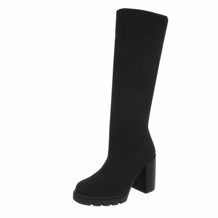 Damen High-Heel Stiefel - black Gr. 36