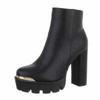 Damen High-Heel Stiefeletten - black