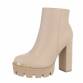 Damen High-Heel Stiefeletten - khaki