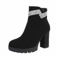 Damen High-Heel Stiefeletten - black