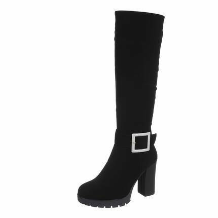 Damen High-Heel Stiefel - black Gr. 39