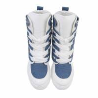 Damen Keilstiefeletten - bluewhite