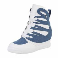 Damen Keilstiefeletten - bluewhite