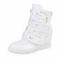 Damen Keilstiefeletten - white Gr. 37