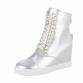 Damen Keilstiefeletten - silver