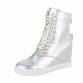 Damen Keilstiefeletten - silver - 12 Paar