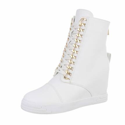 Damen Keilstiefeletten - white