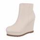 Damen Keilstiefeletten - beige - 12 Paar