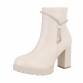 Damen High-Heel Stiefeletten - beige Gr. 36