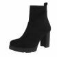 Damen High-Heel Stiefeletten - black