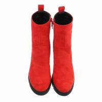 Damen High-Heel Stiefeletten - red