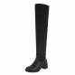 Damen Overknee-Stiefel - black