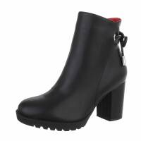 Damen High-Heel Stiefeletten - black