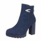 Damen High-Heel Stiefeletten - blue Gr. 38