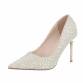 Damen High-Heel Pumps - gold Gr. 37