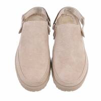 Damen Pantoletten - beige