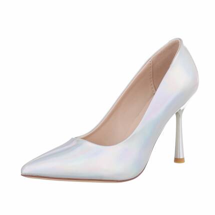 Damen High-Heel Pumps - silver