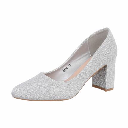 Damen High-Heel Pumps - silver