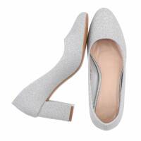 Damen High-Heel Pumps - silver