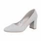 Damen High-Heel Pumps - silver Gr. 39