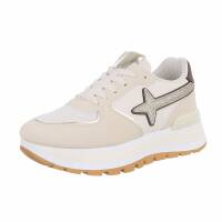 Damen Low-Sneakers - beige