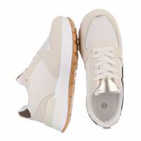 Damen Low-Sneakers - beige