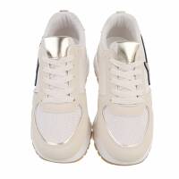 Damen Low-Sneakers - beige