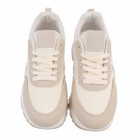 Damen Low-Sneakers - beige