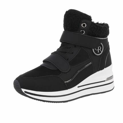 Damen Schnrstiefeletten - black Gr. 37