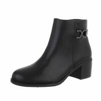 Damen High-Heel Stiefeletten - black