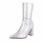 Damen High-Heel Stiefeletten - silver Gr. 38