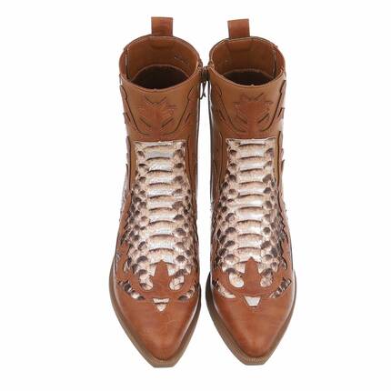 Damen Western- &amp; Bikerboots - camel