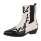 Damen Western- & Bikerboots - blackbeige Gr. 36