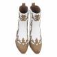 Damen Western- & Bikerboots - khakiwhite