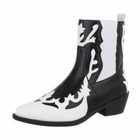 Damen Western- &amp; Bikerboots - whiteblack