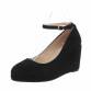 Damen Keilpumps - black Gr. 38