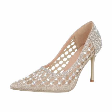 Damen High-Heel Pumps - gold