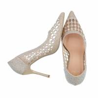 Damen High-Heel Pumps - gold