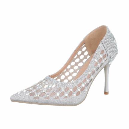 Damen High-Heel Pumps - silver