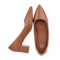 Damen Klassische Pumps - camel