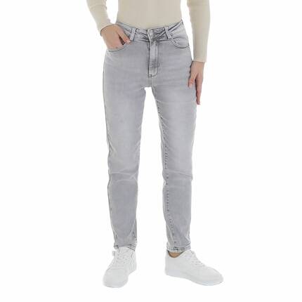 Damen High Waist Jeans von Laulia Gr. L/40 - L.grey