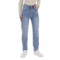 Damen High Waist Jeans von Laulia - blue