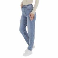 Damen High Waist Jeans von Laulia - blue