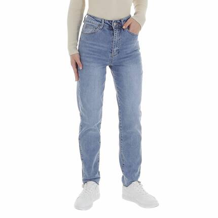 Damen High Waist Jeans von Laulia Gr. M/38 - blue